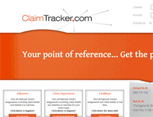 Tablet Screenshot of claimtracker.com